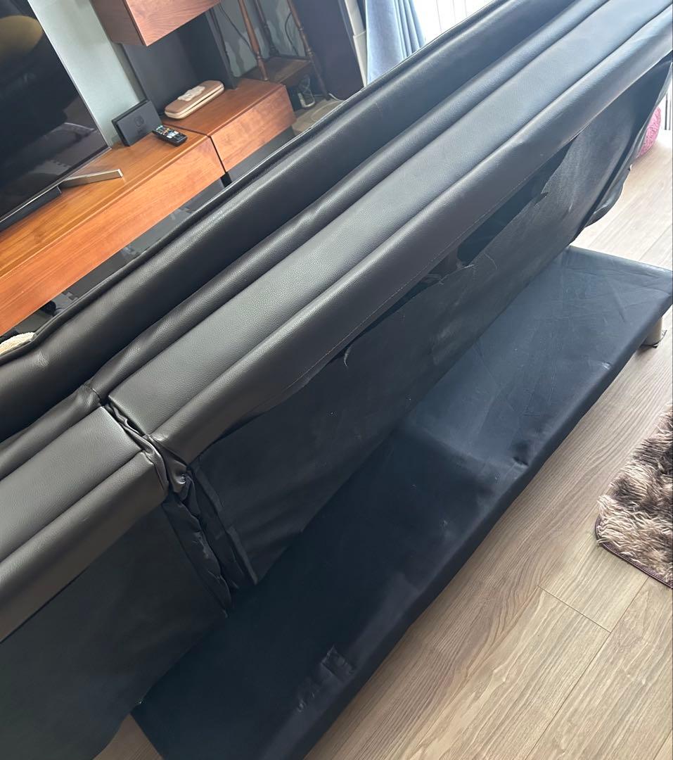 【最安値】ニトリ Nシールド 合成皮革 3wayソファベッド