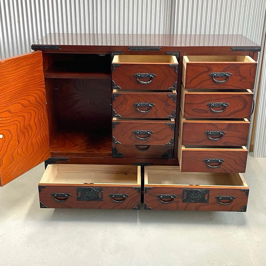 でこい　【希少・高級和家具】からくり箪笥　和タンス　和モダン収納　美品