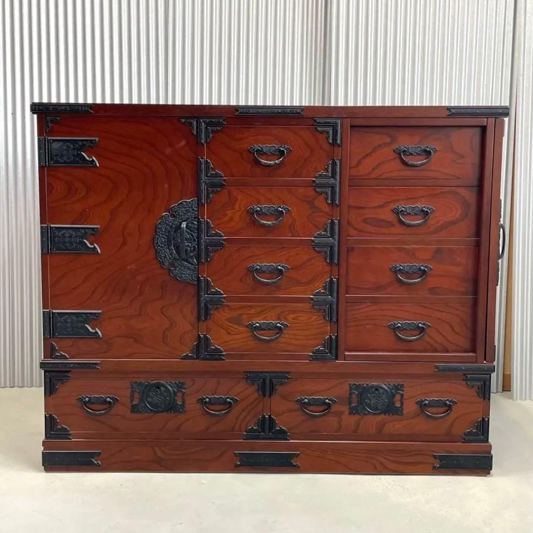 でこい　【希少・高級和家具】からくり箪笥　和タンス　和モダン収納　美品