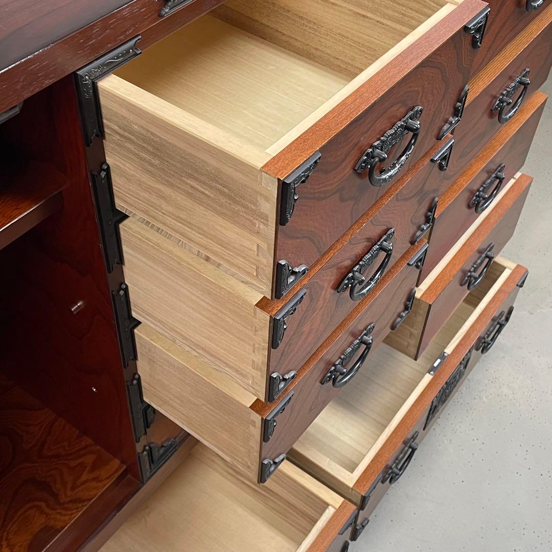 でこい　【希少・高級和家具】からくり箪笥　和タンス　和モダン収納　美品