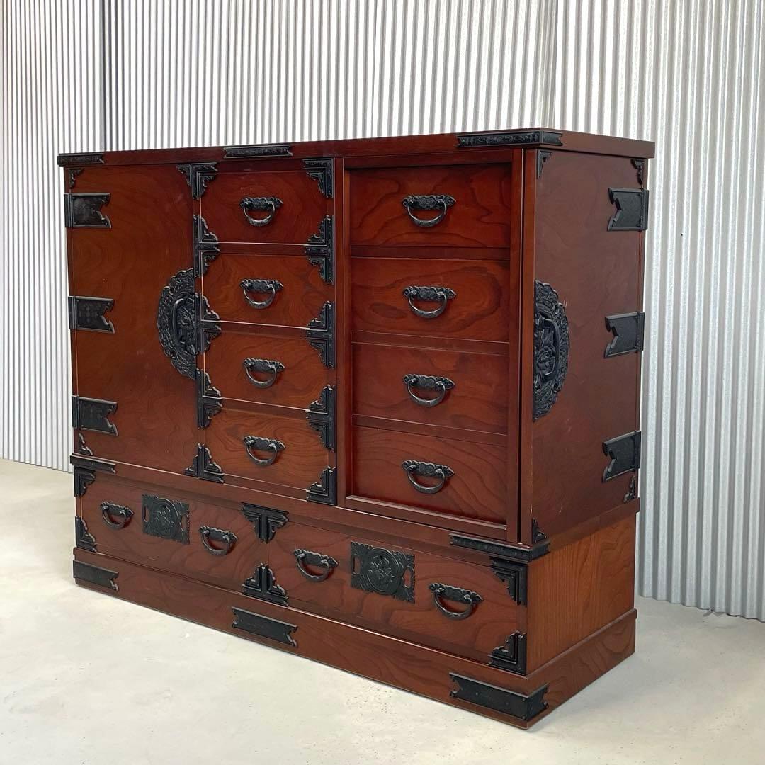 でこい　【希少・高級和家具】からくり箪笥　和タンス　和モダン収納　美品