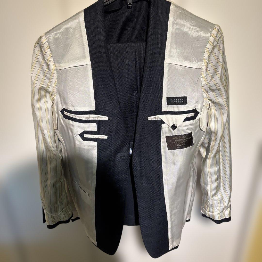 【美品】バーニーズニューヨーク カノニコ 高級生地 セットアップ 高級スーツ上下