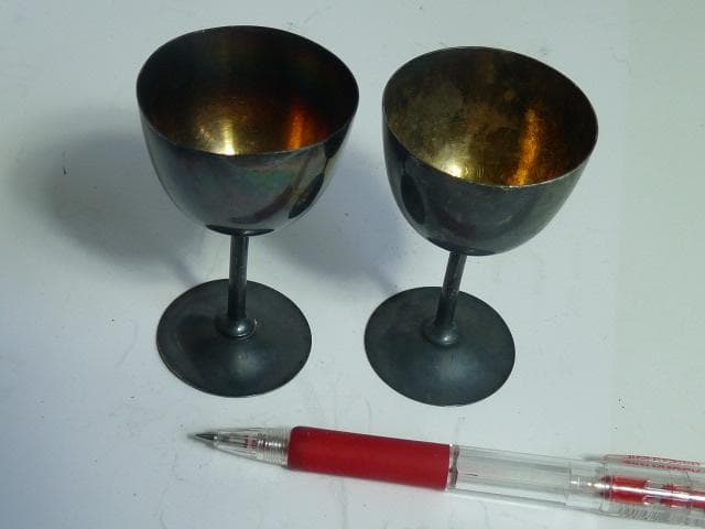 尚美堂 銀製ワイングラス 2個セット　67ｇ