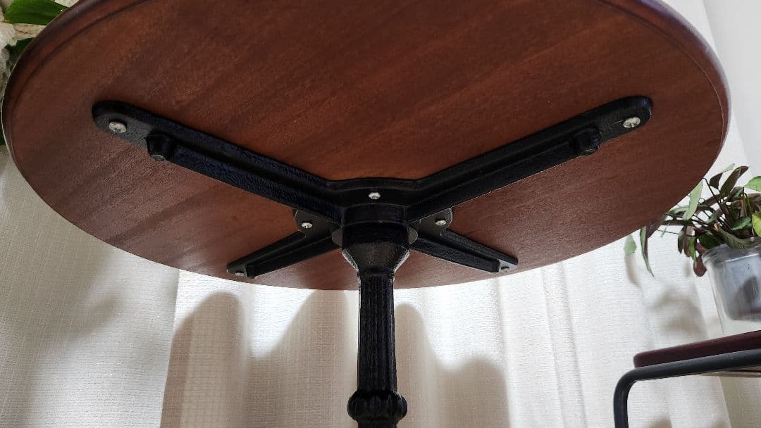 アンティーク　サイドテーブル　アイアン脚