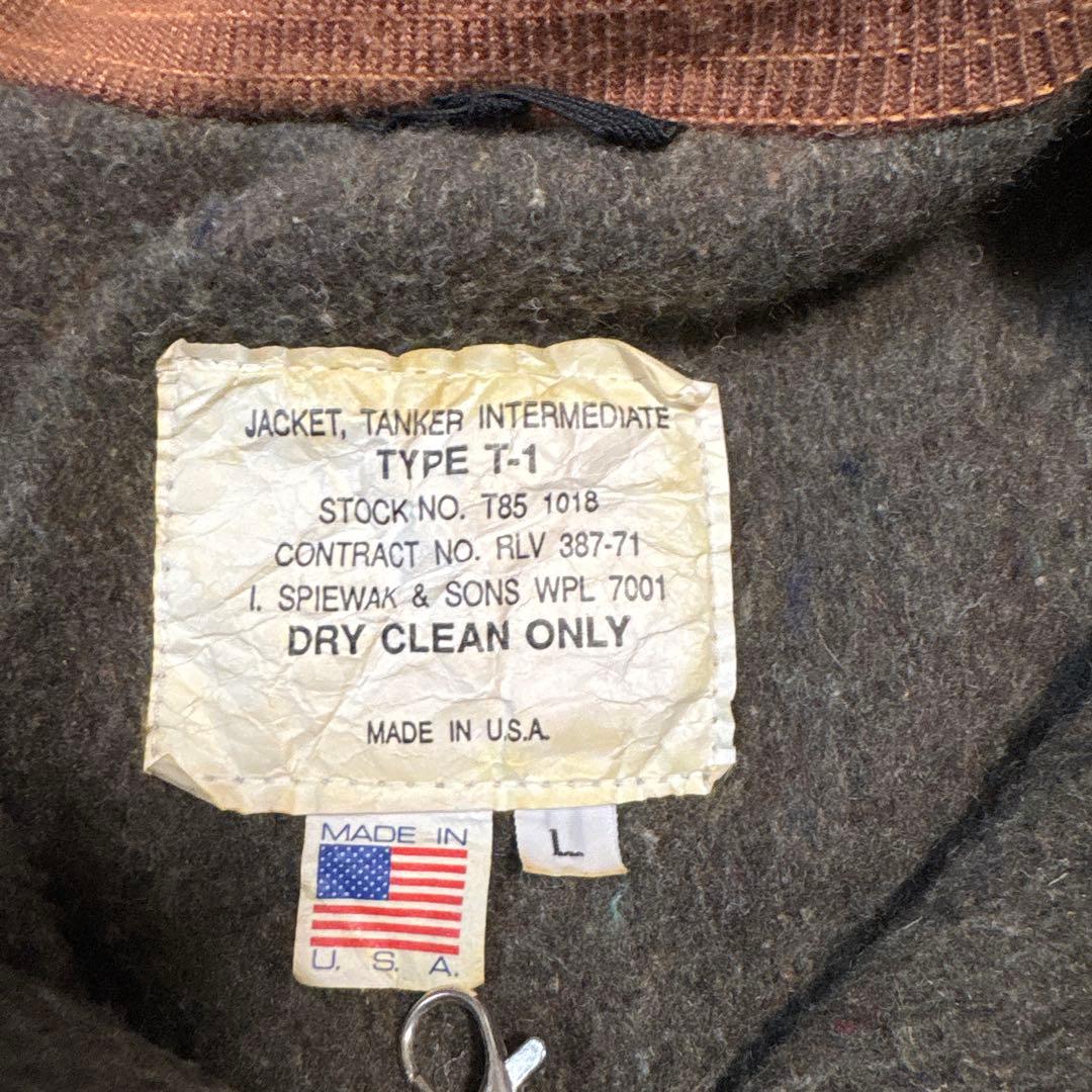 80s I.SPIEWAK スピワック タンカースジャケット　Large 米軍