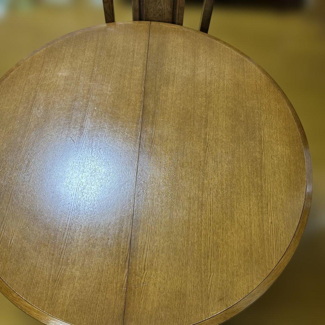 値下げ中❗️ヴィンテージ エクステンション　ラウンドテーブル