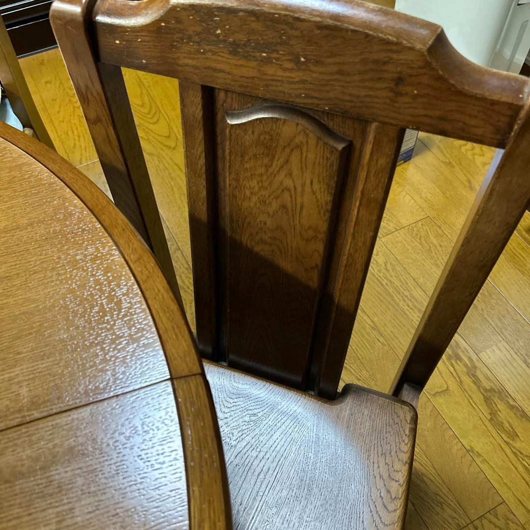 値下げ中❗️ヴィンテージ エクステンション　ラウンドテーブル