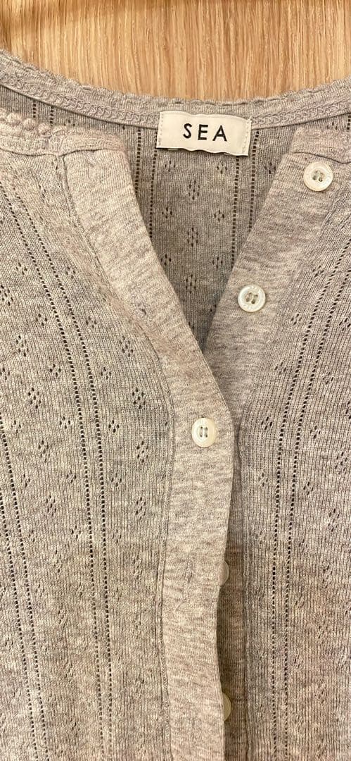 かべさま専用＊SEA ヘンリーネック長袖Tシャツ グレー