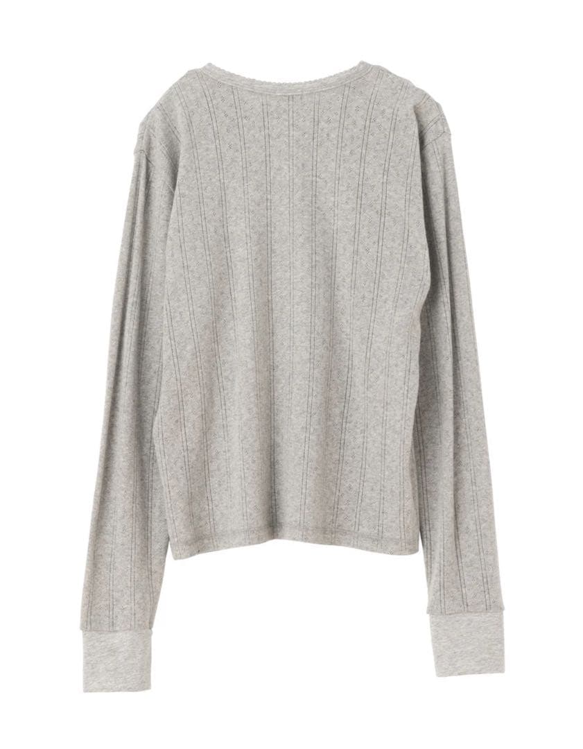 かべさま専用＊SEA ヘンリーネック長袖Tシャツ グレー