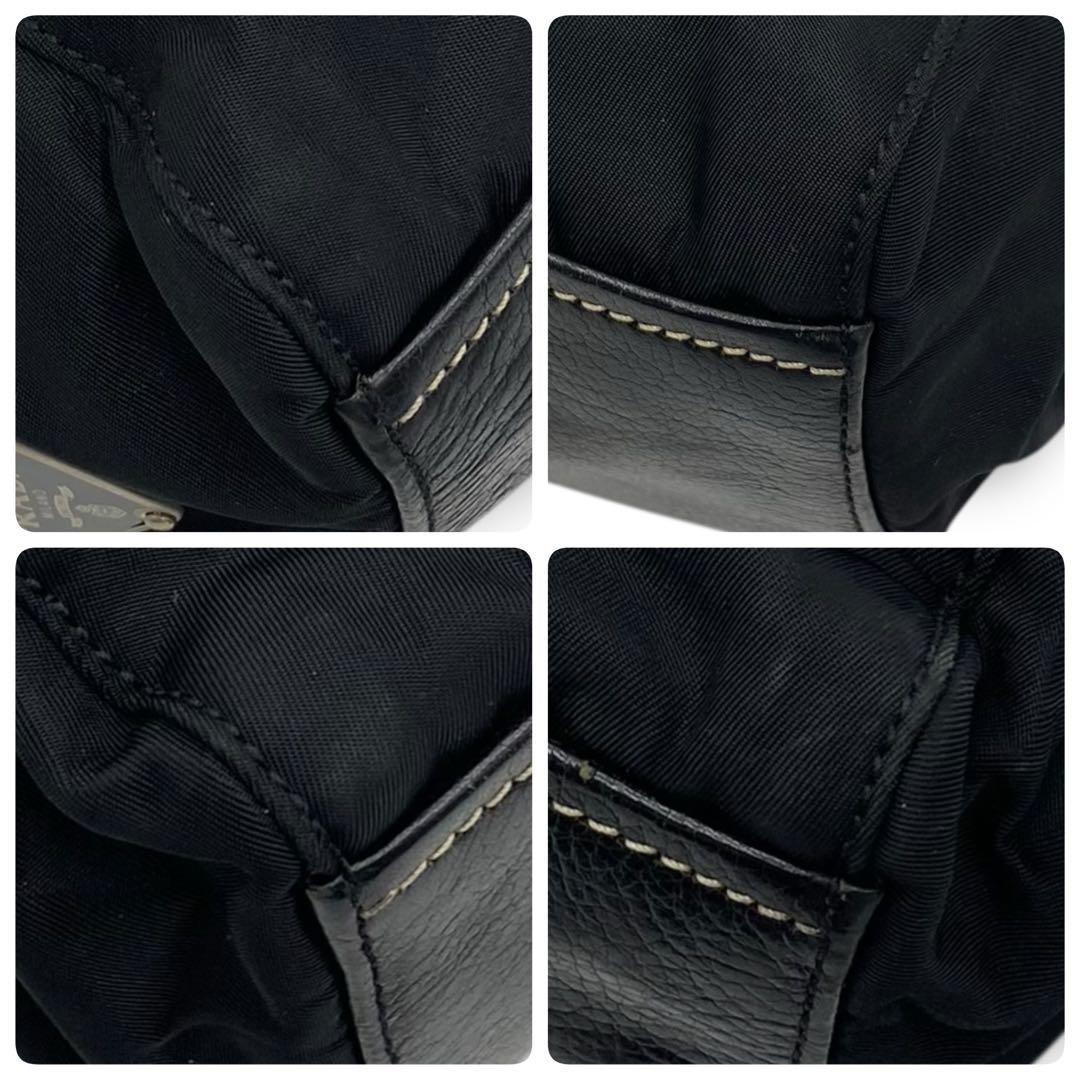 美品 PRADA プラダ ナイロン バッグ archive Y2K ベルト ロゴ