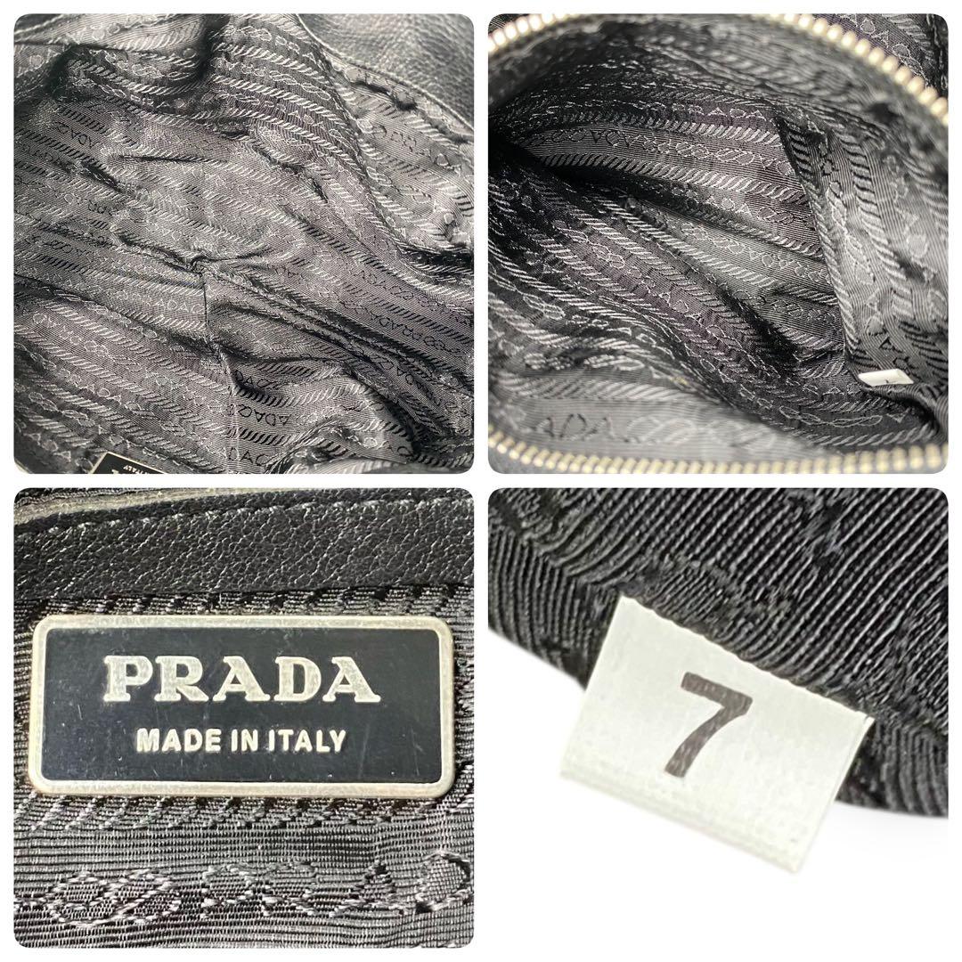 美品 PRADA プラダ ナイロン バッグ archive Y2K ベルト ロゴ