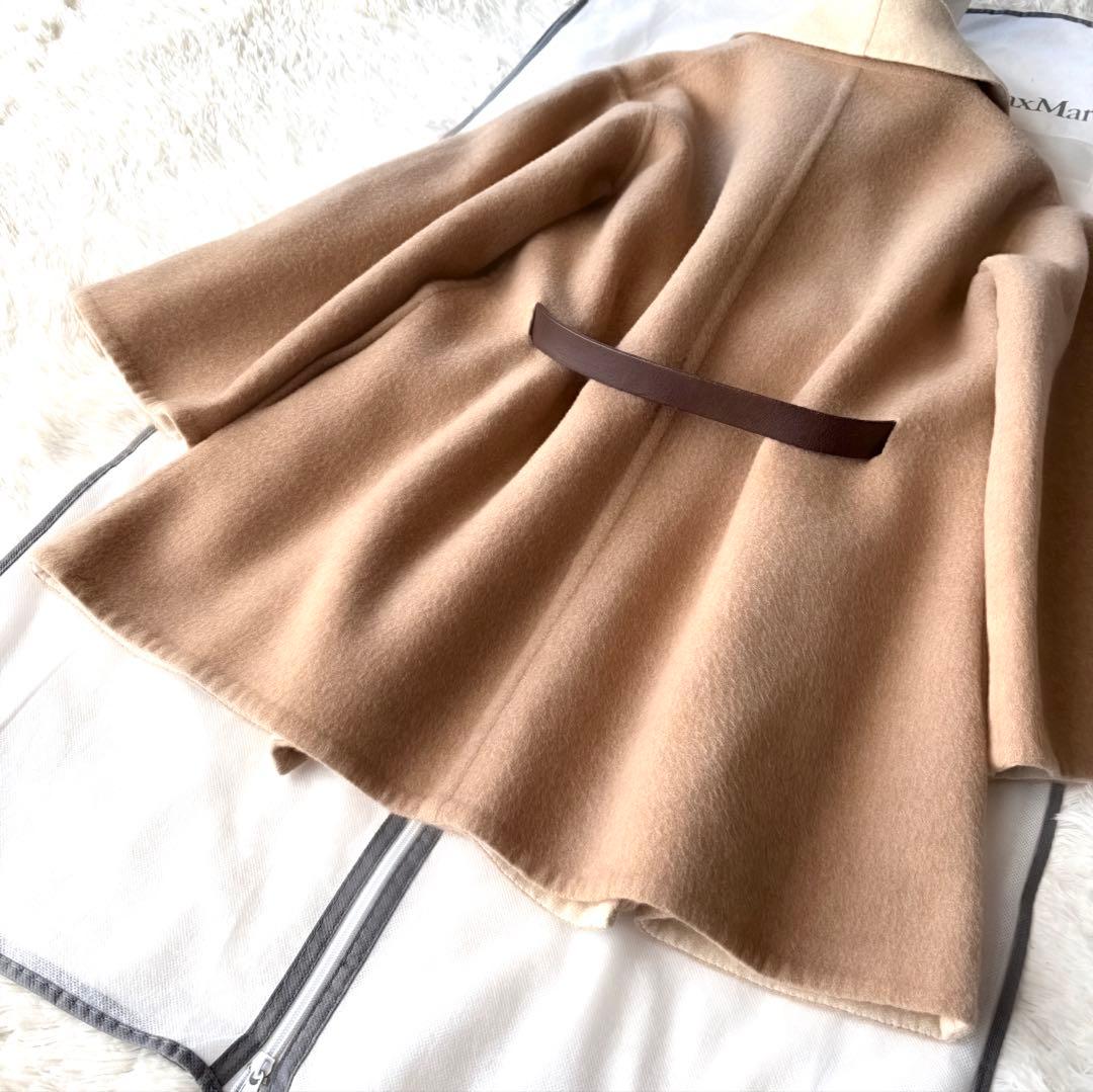 綺麗‼️EPOCA エポカ ドレープが美しい ダブルフェイス ケープコート