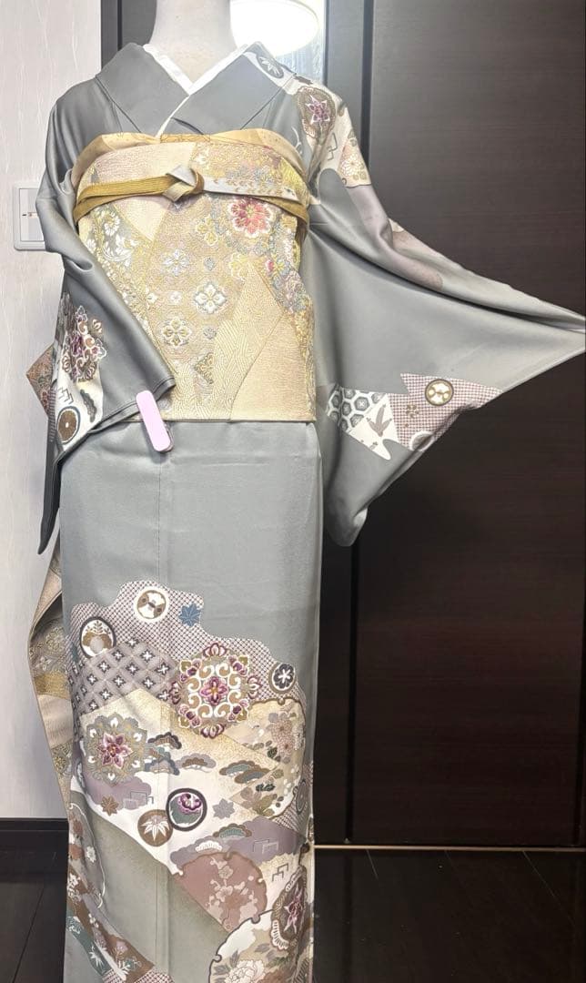 帝王紫　訪問着　フルセット　入学式　卒業式　お宮参り