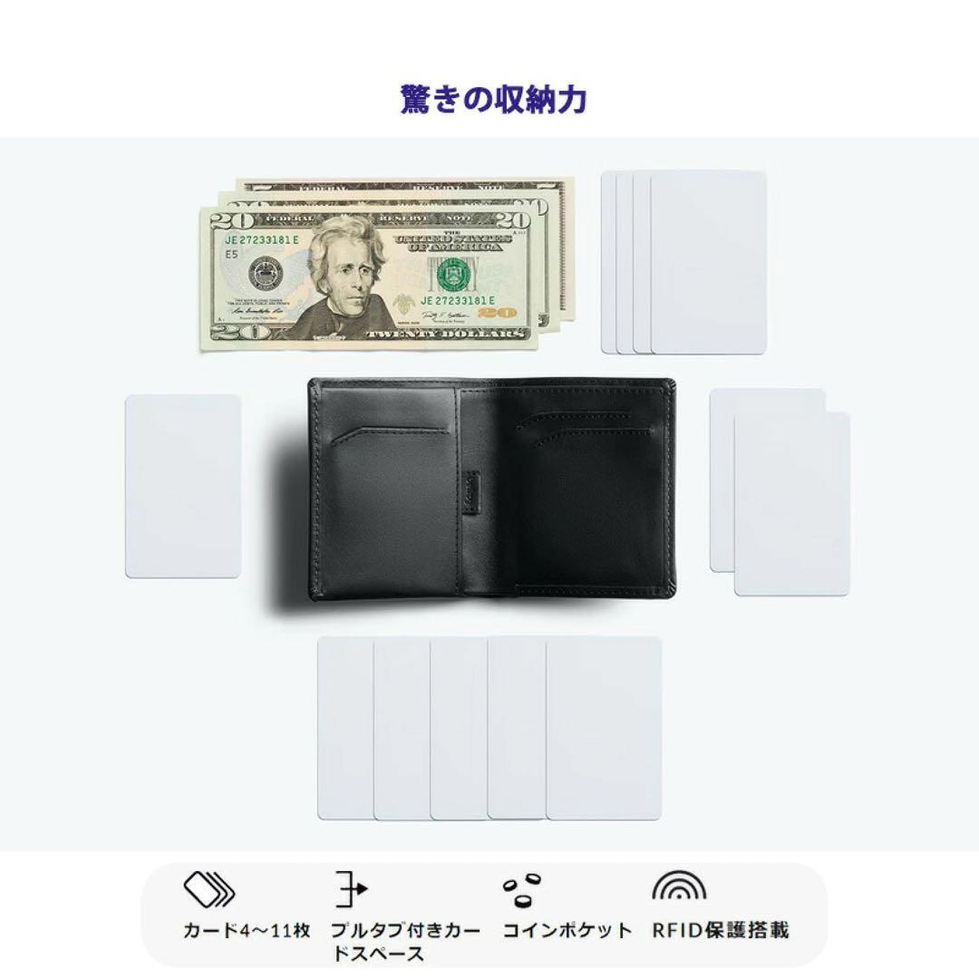 Bellroy cocoa 二つ折り財布