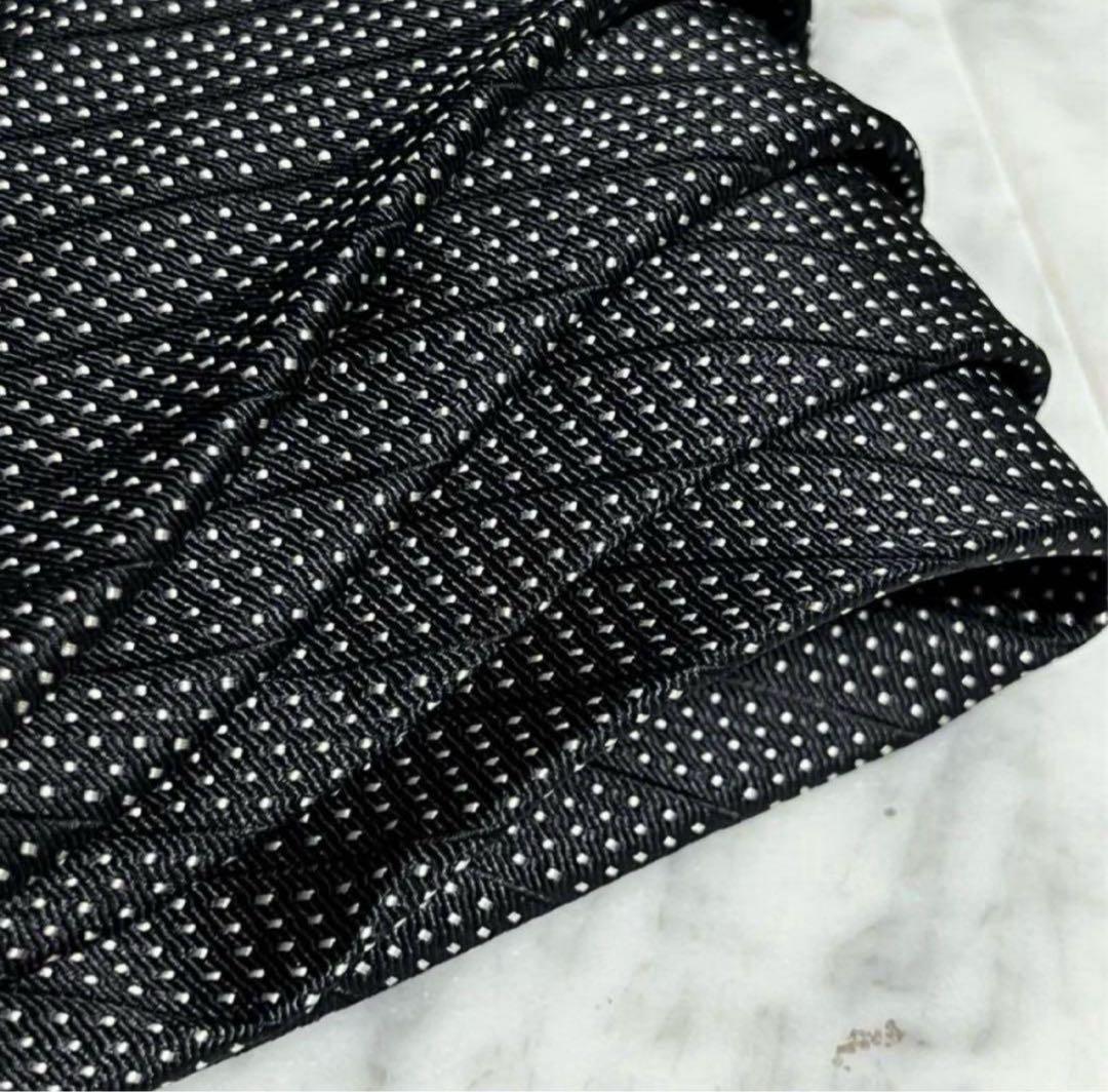 Paul Smith ネクタイ ブラック ドット ストライプ 総柄