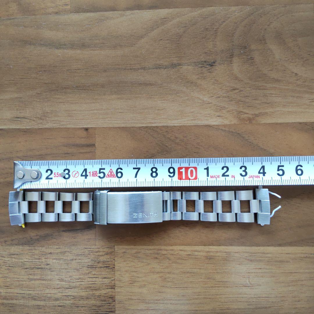 ゼニス　純正ベルト　メタルブレス　ステンレスベルト ラダーブレスレット