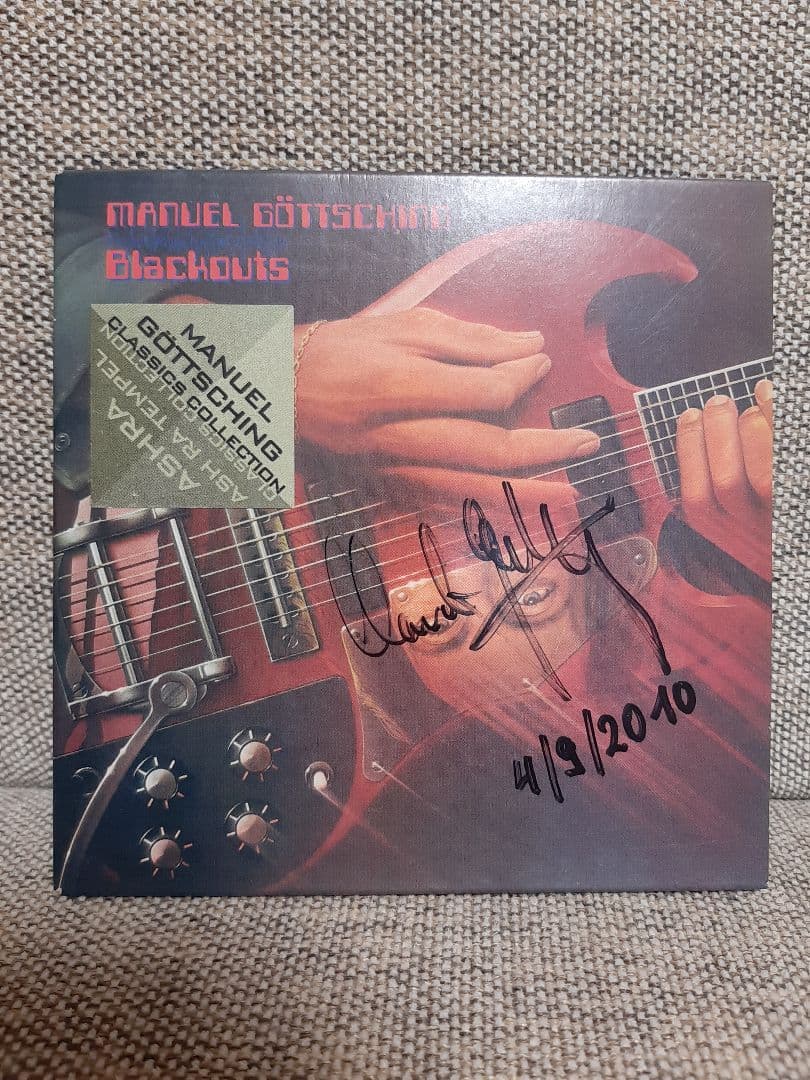 直筆サイン入り Manuel Gottsching Blackouts