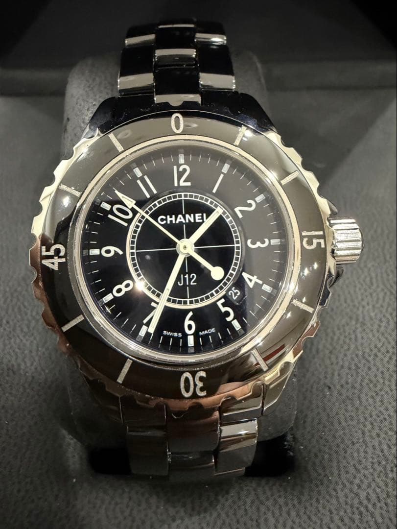 年末SALE CHANEL J12 33ミリ　電池新品　H0682 レディース