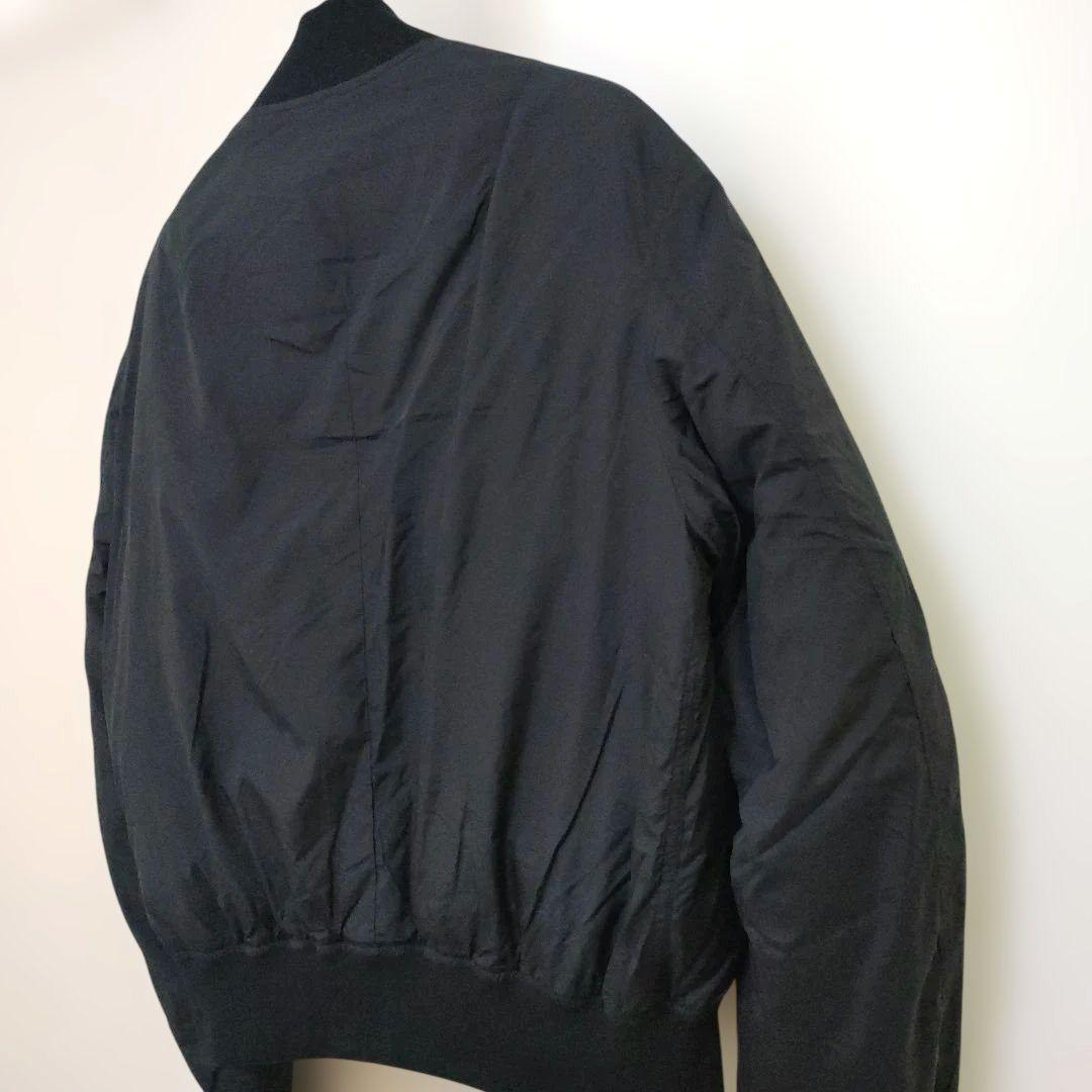 美品 muji labo MA-1 ダウンブルゾン　無印良品 ブラック M