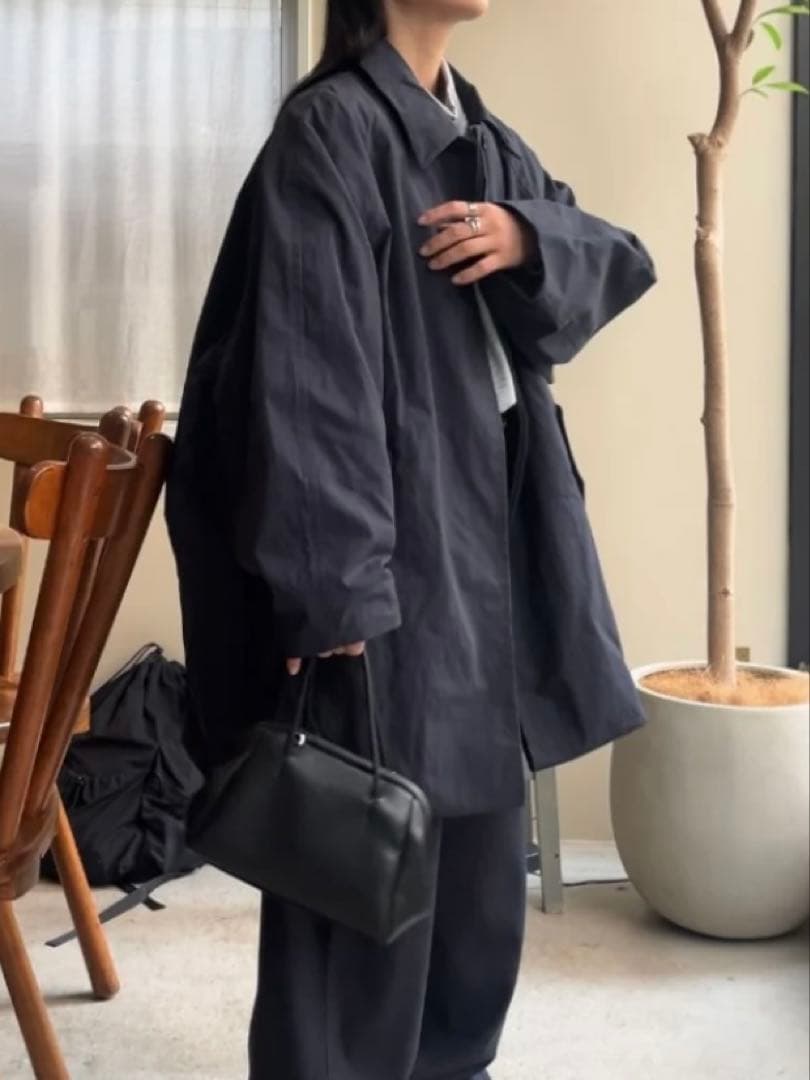 ジャケット・アウター Cotton Nylon Over Collar Jacket