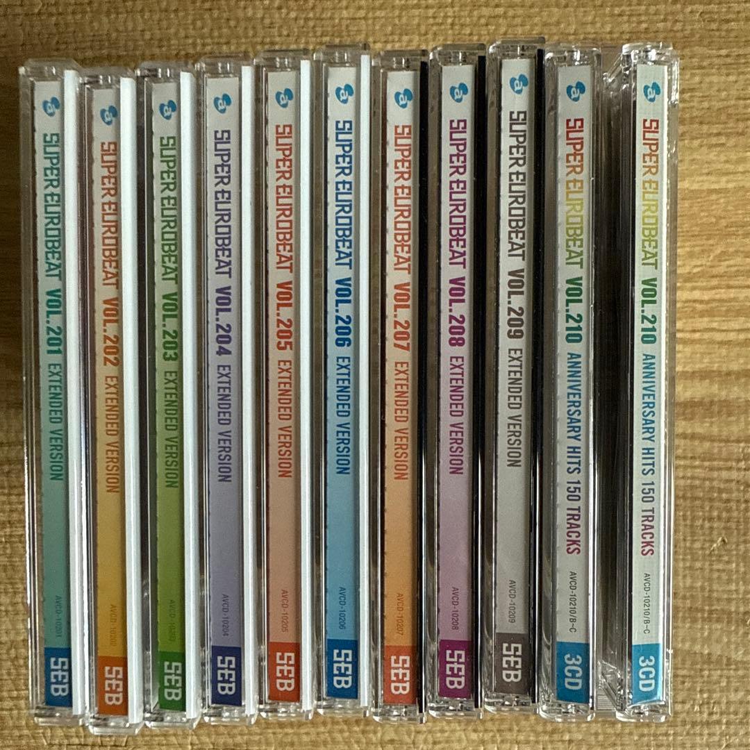 【帯付き】スーパーユーロビート VOL.201〜210セット