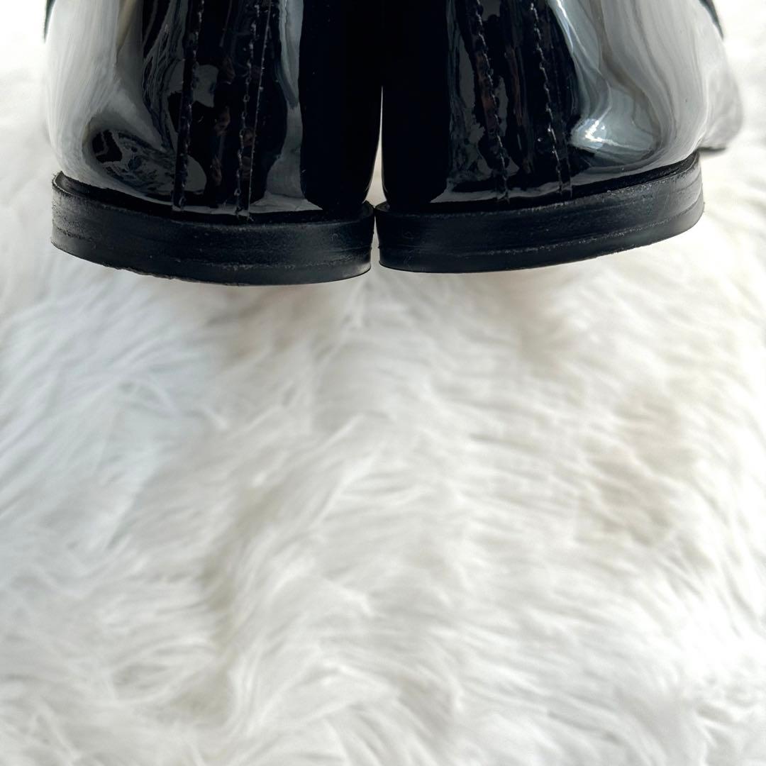 極美品✨ repetto レペット バレエシューズ リボンフラット エナメル 黒