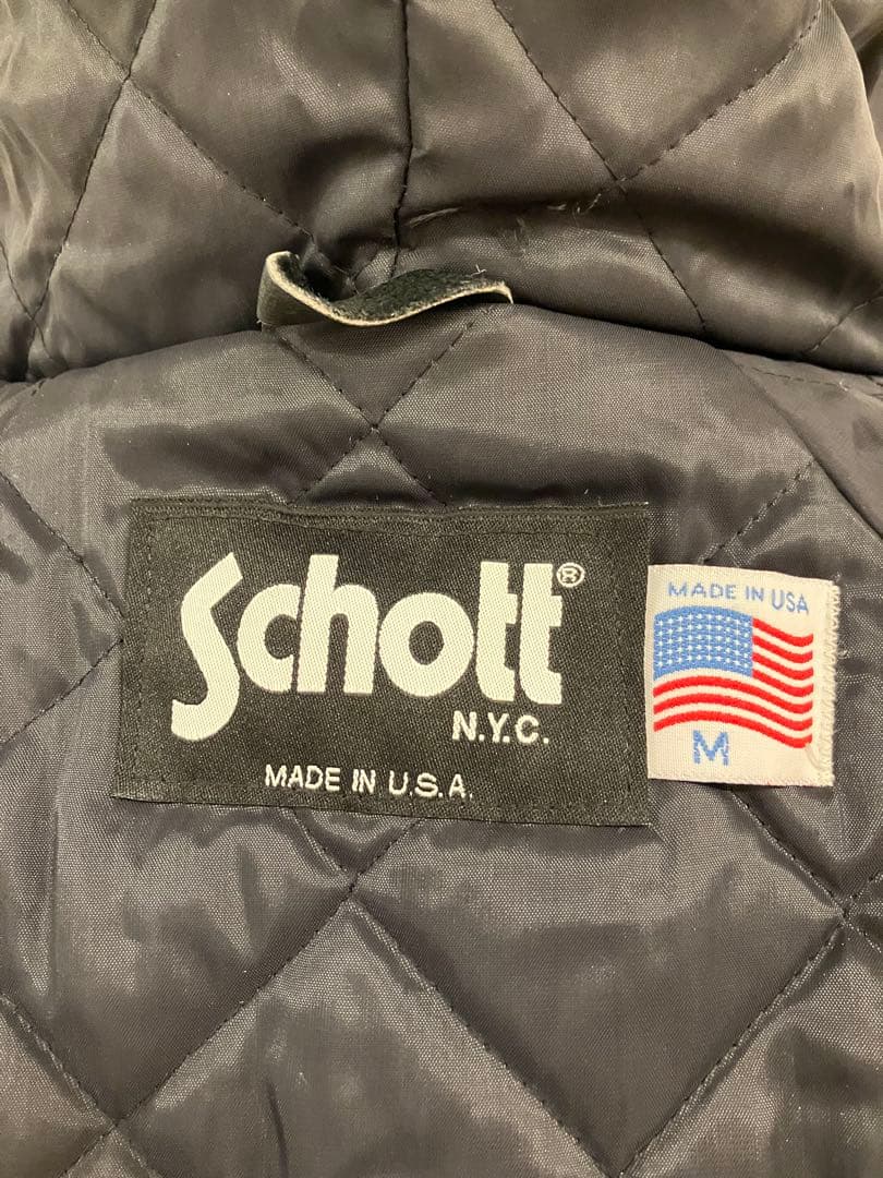 Schott【ショット】 フード付きファイヤーマンジャケット ダッフルコート M