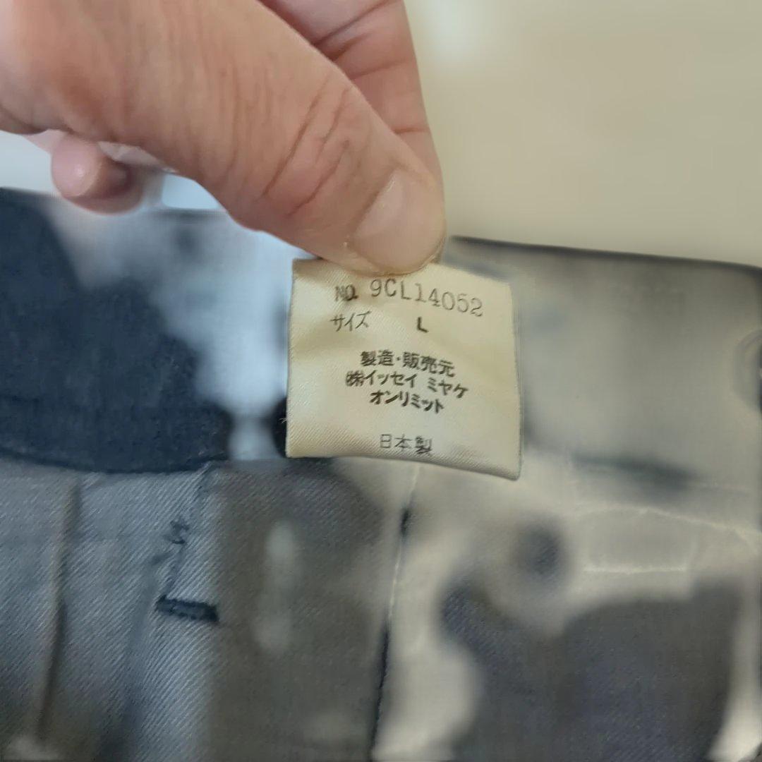 希少　issey miyake　イッセイミヤケ　筆タグ　パンツ　スエード調