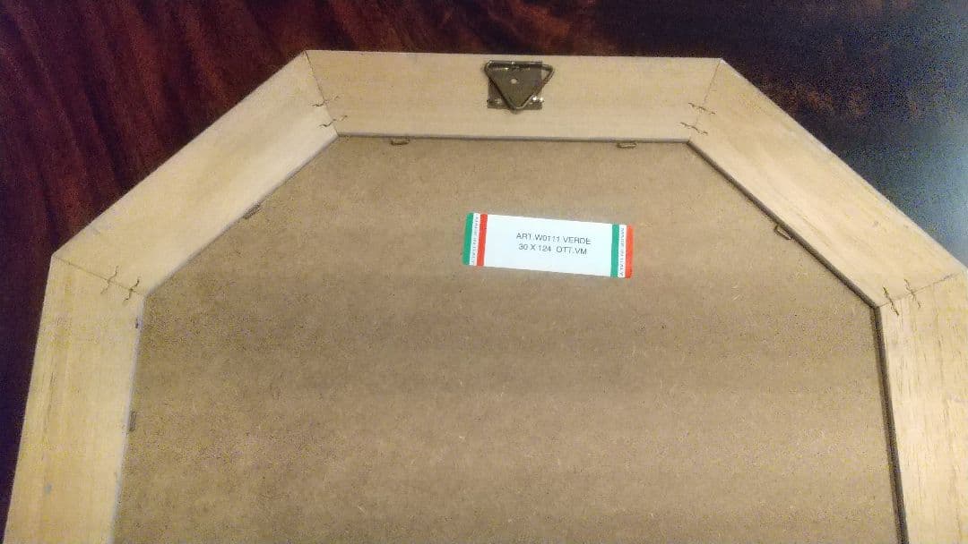 【最終価格】イタリア製　ミラー　姿見　壁掛け　アンティーク　八角