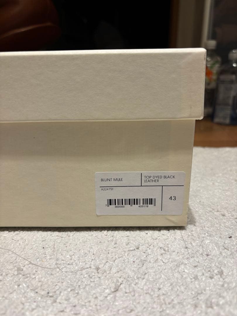 靴 OUR LEGACY blunt mule black