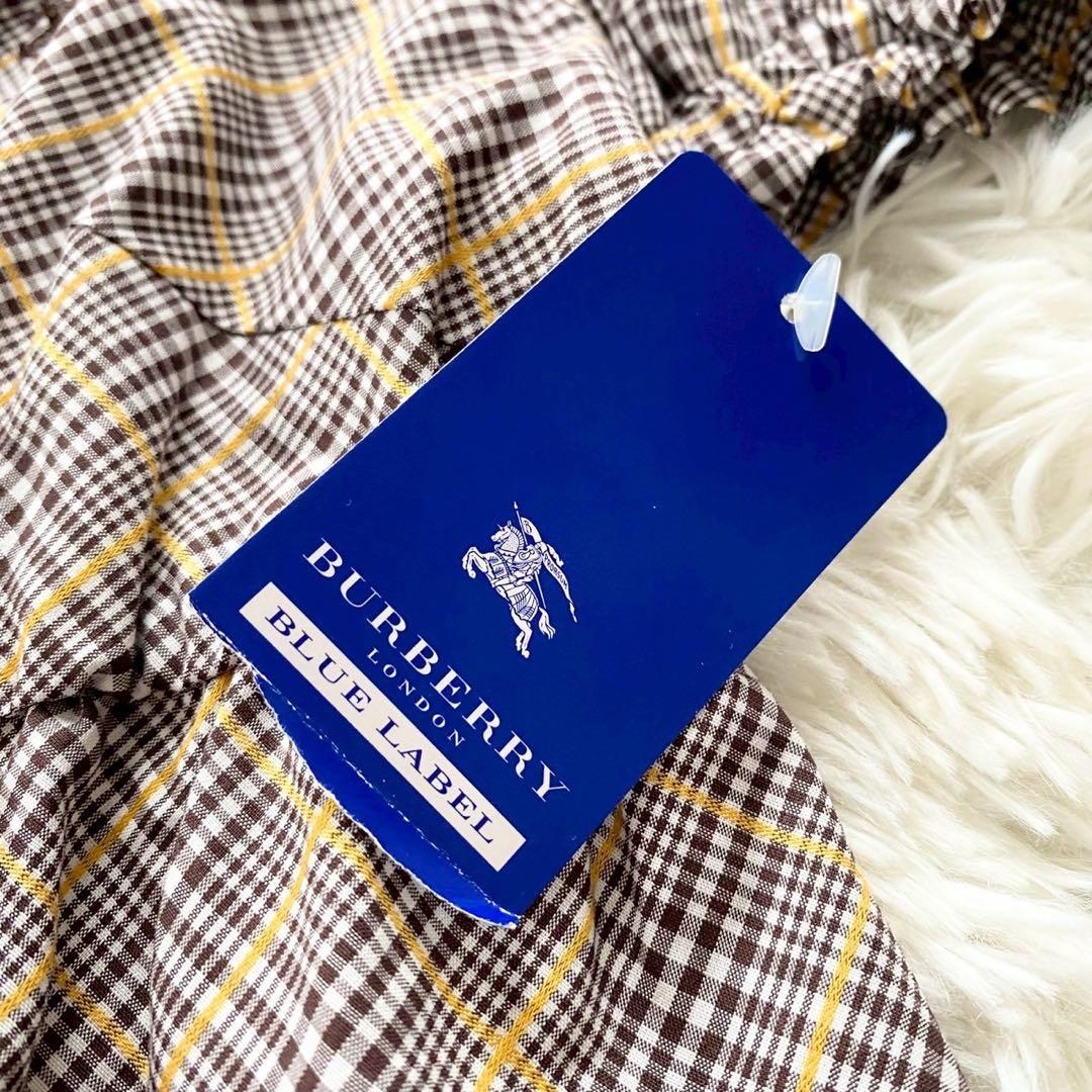 バーバリー ブルーレーベル タグ付き ワンピース ミニ丈 ノバチェック 38