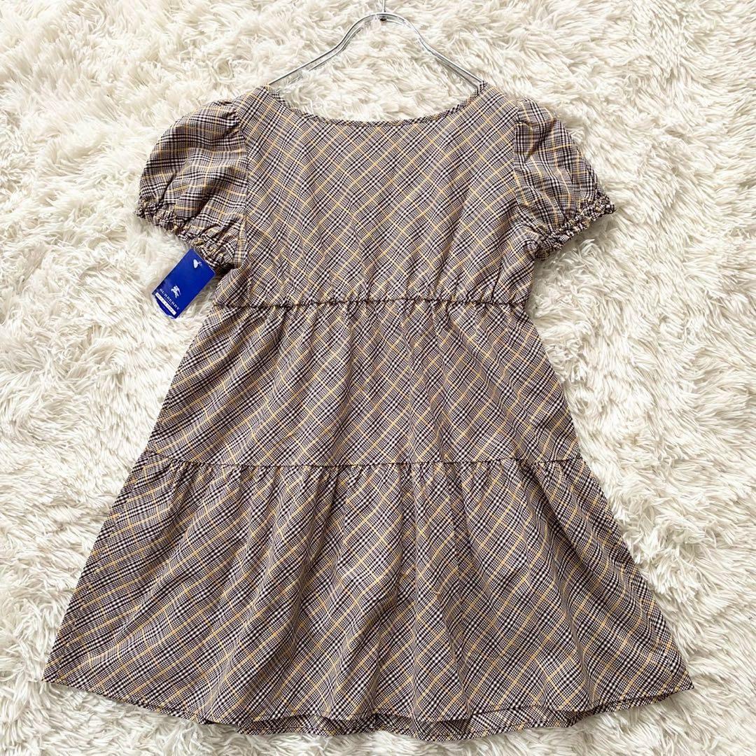 バーバリー ブルーレーベル タグ付き ワンピース ミニ丈 ノバチェック 38