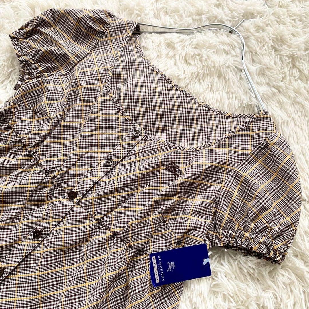 バーバリー ブルーレーベル タグ付き ワンピース ミニ丈 ノバチェック 38