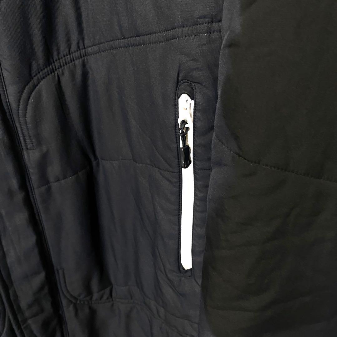 ★UNDER ARMOUR★刺繍ロゴ ベンチコート 中綿 ロング ブラック XL