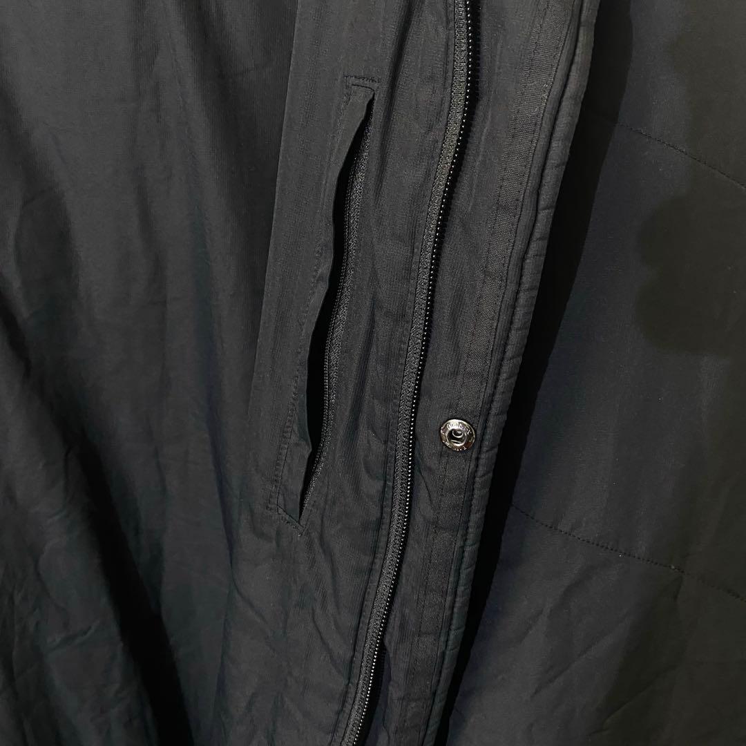 ★UNDER ARMOUR★刺繍ロゴ ベンチコート 中綿 ロング ブラック XL