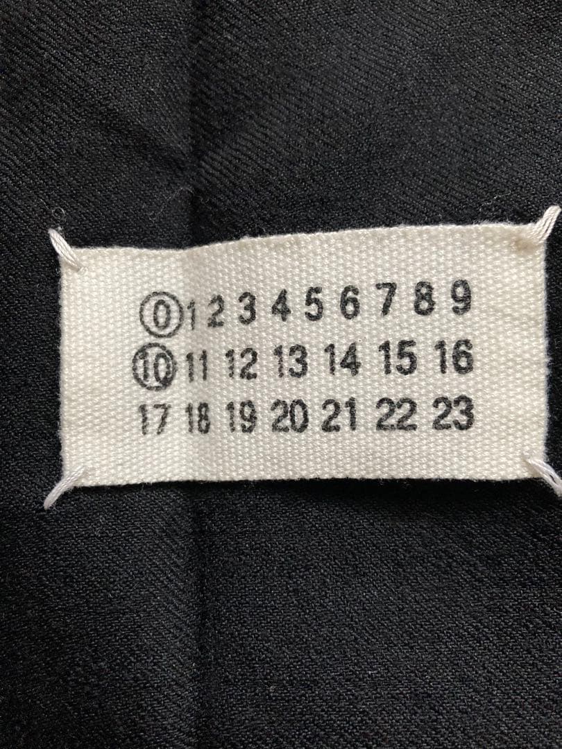 希少マルジェラアーティザナルブラック マフラーストール