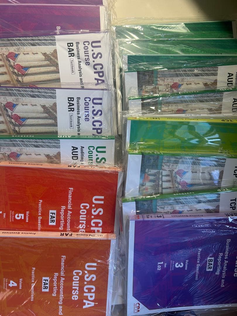 【最新版】CPA会計学院USCPAテキスト問題集 全科目セット