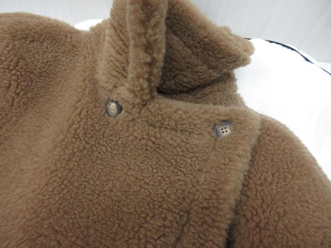 未使用 マックスマーラ テディベア ケープコート キャメル ブラウン（103）a