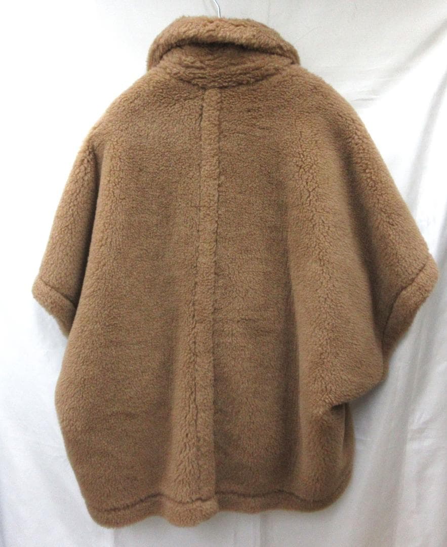 未使用 マックスマーラ テディベア ケープコート キャメル ブラウン（103）a