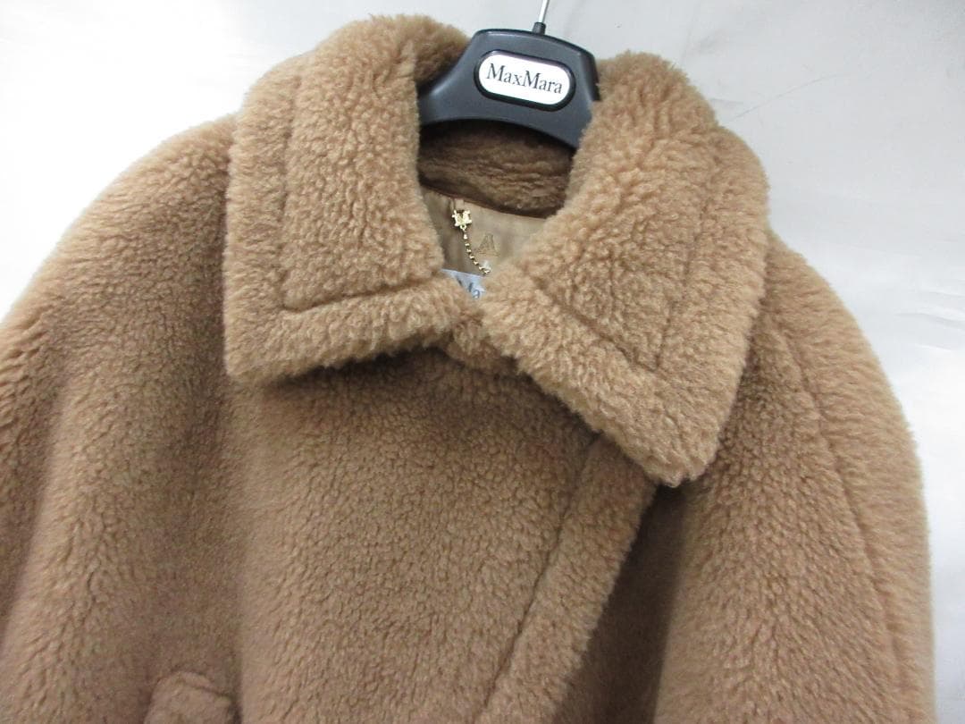 未使用 マックスマーラ テディベア ケープコート キャメル ブラウン（103）a