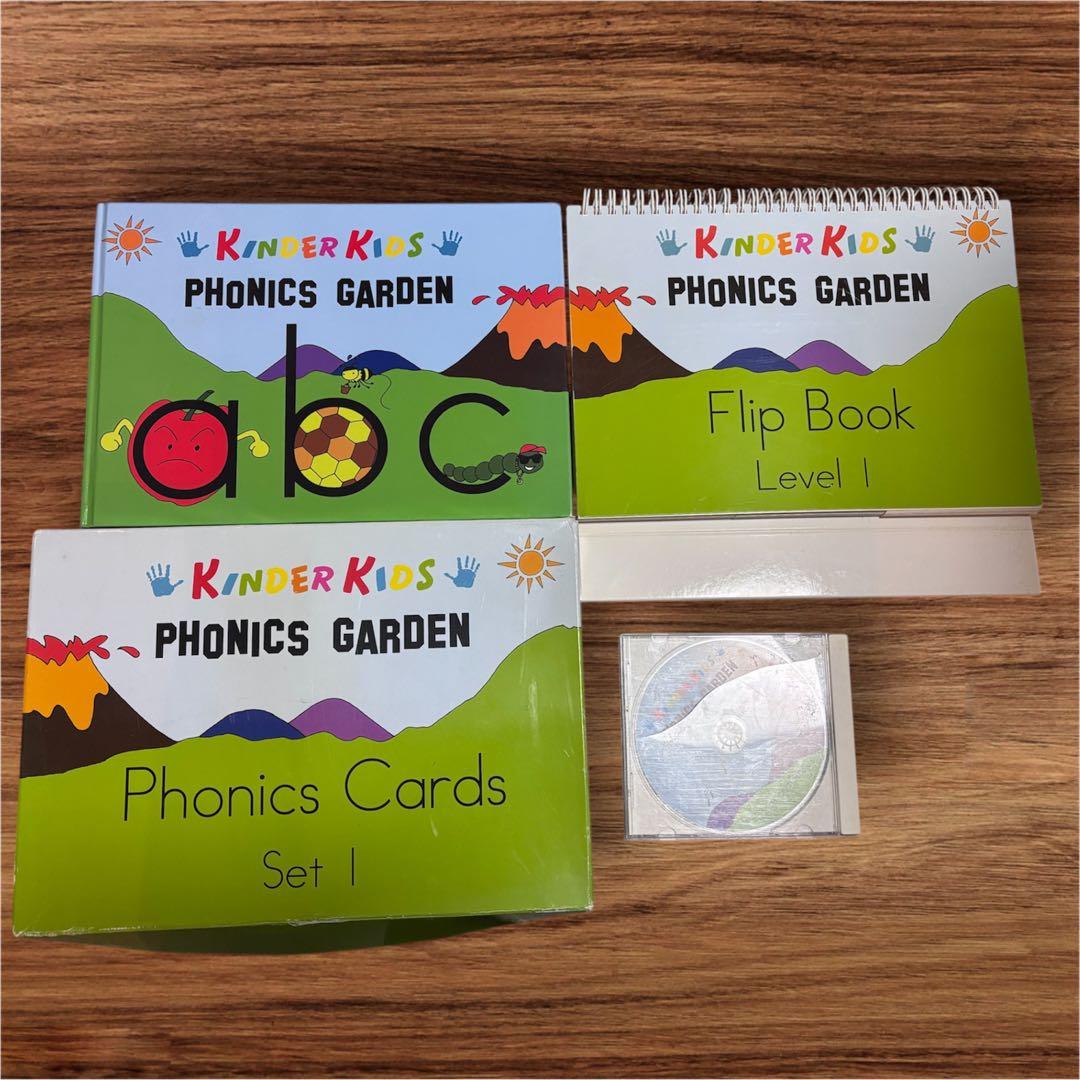 KinderKids Phonics Garden 教材4点セット