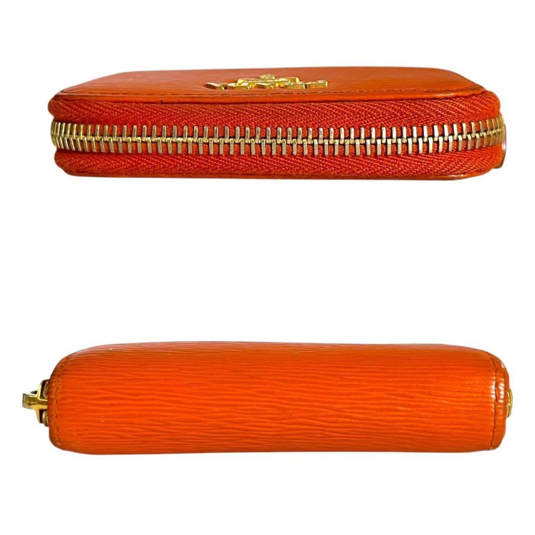 PRADA プラダ　ケース　オレンジ サフィアーノレザー　ミニ財布　46