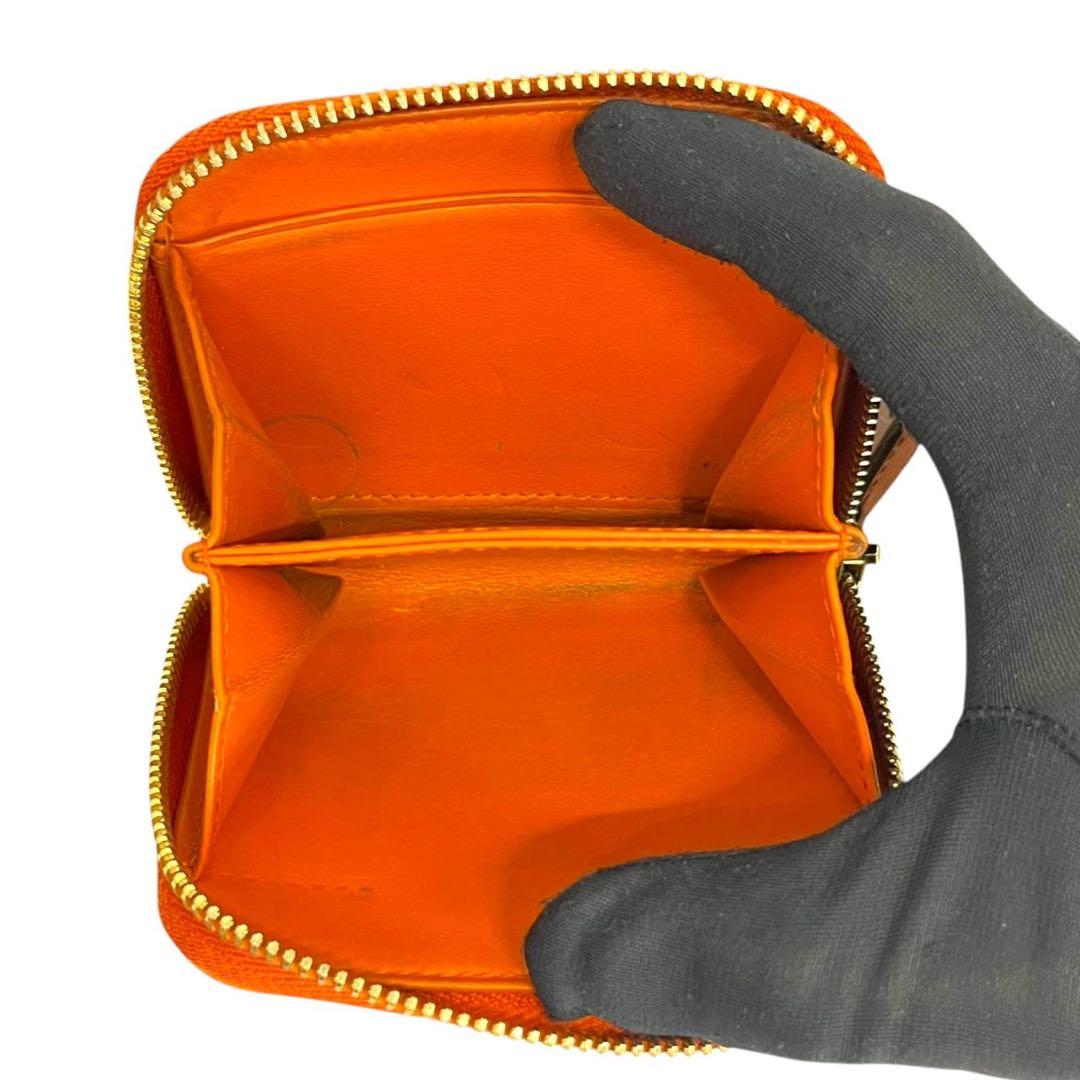 PRADA プラダ　ケース　オレンジ サフィアーノレザー　ミニ財布　46