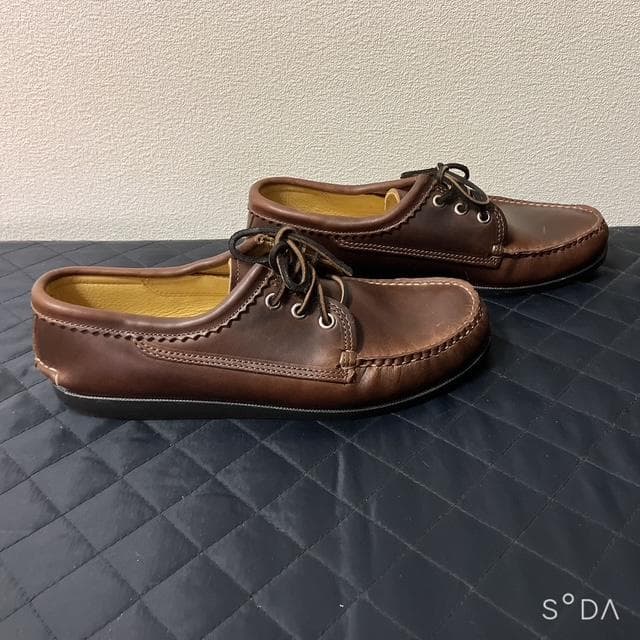 【未使用】Quoddy Trail Moccasin デッキシューズ（プー91）