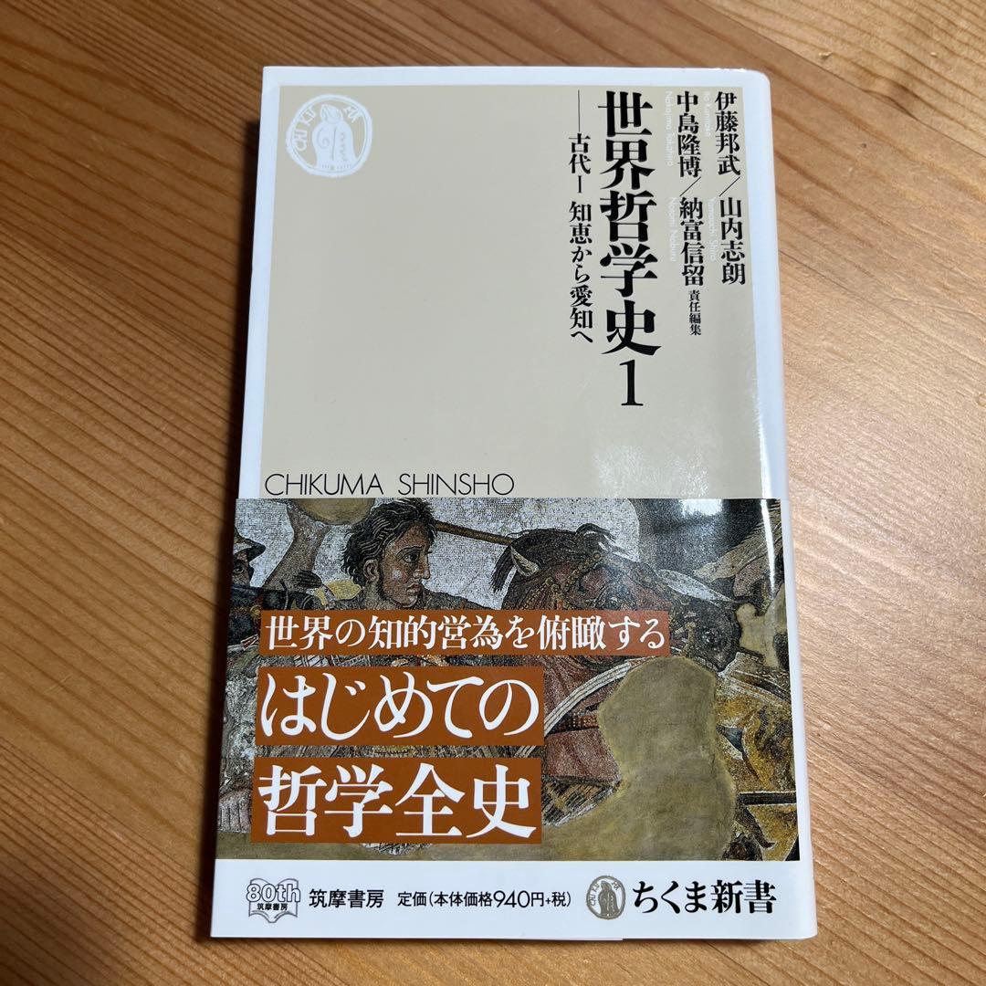世界哲学史全9冊　ちくま新書　岩波　学芸文庫　中島隆博 納富信留 伊藤邦武 山内