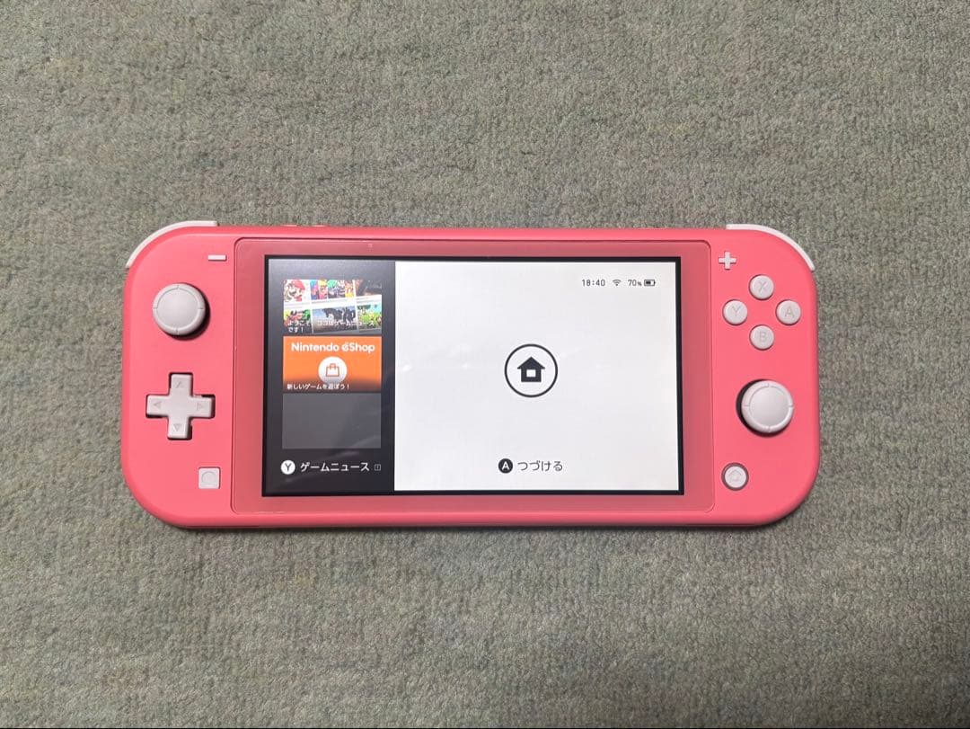 Nintendo Switch Lite ピンク 本体 ACアダプター付き 美品