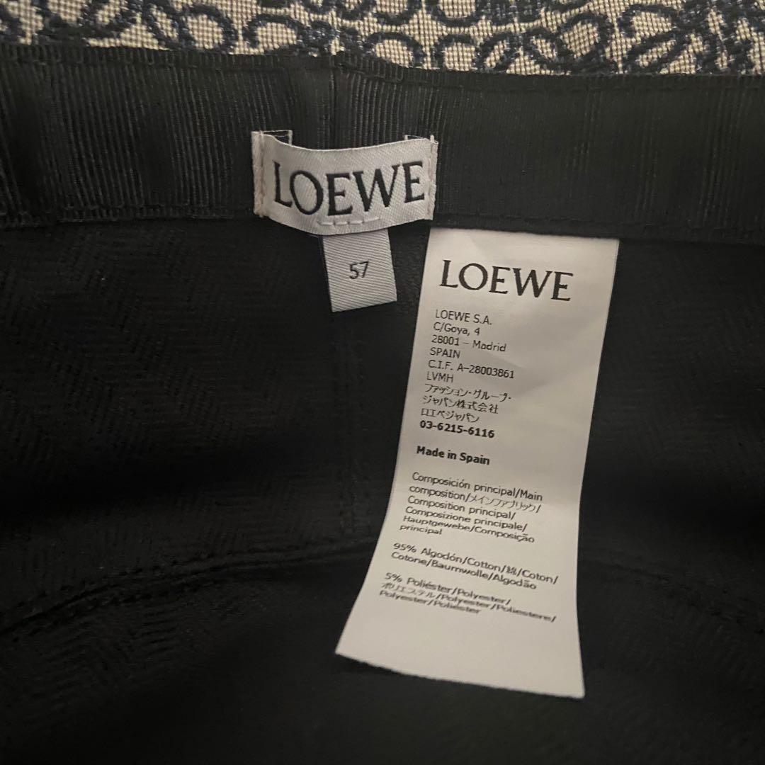 IMページ　極美品！LOEWE アナグラムバケットハット 57 付属品