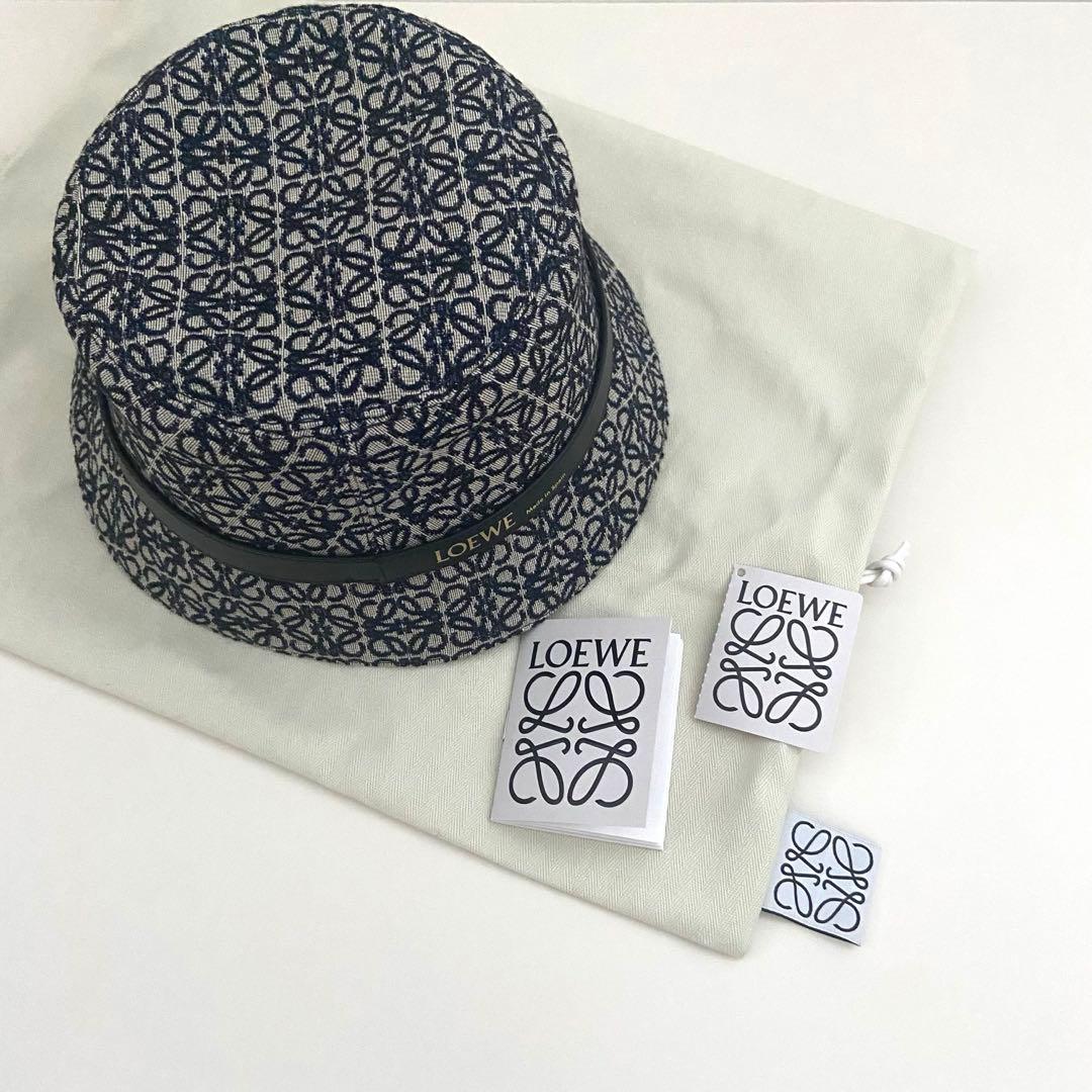 IMページ　極美品！LOEWE アナグラムバケットハット 57 付属品