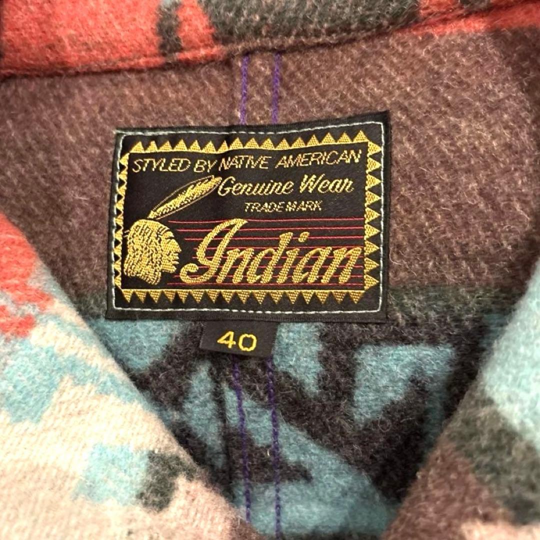 Indian motorcycle チマヨジャケット ネイティブ柄 サイズM