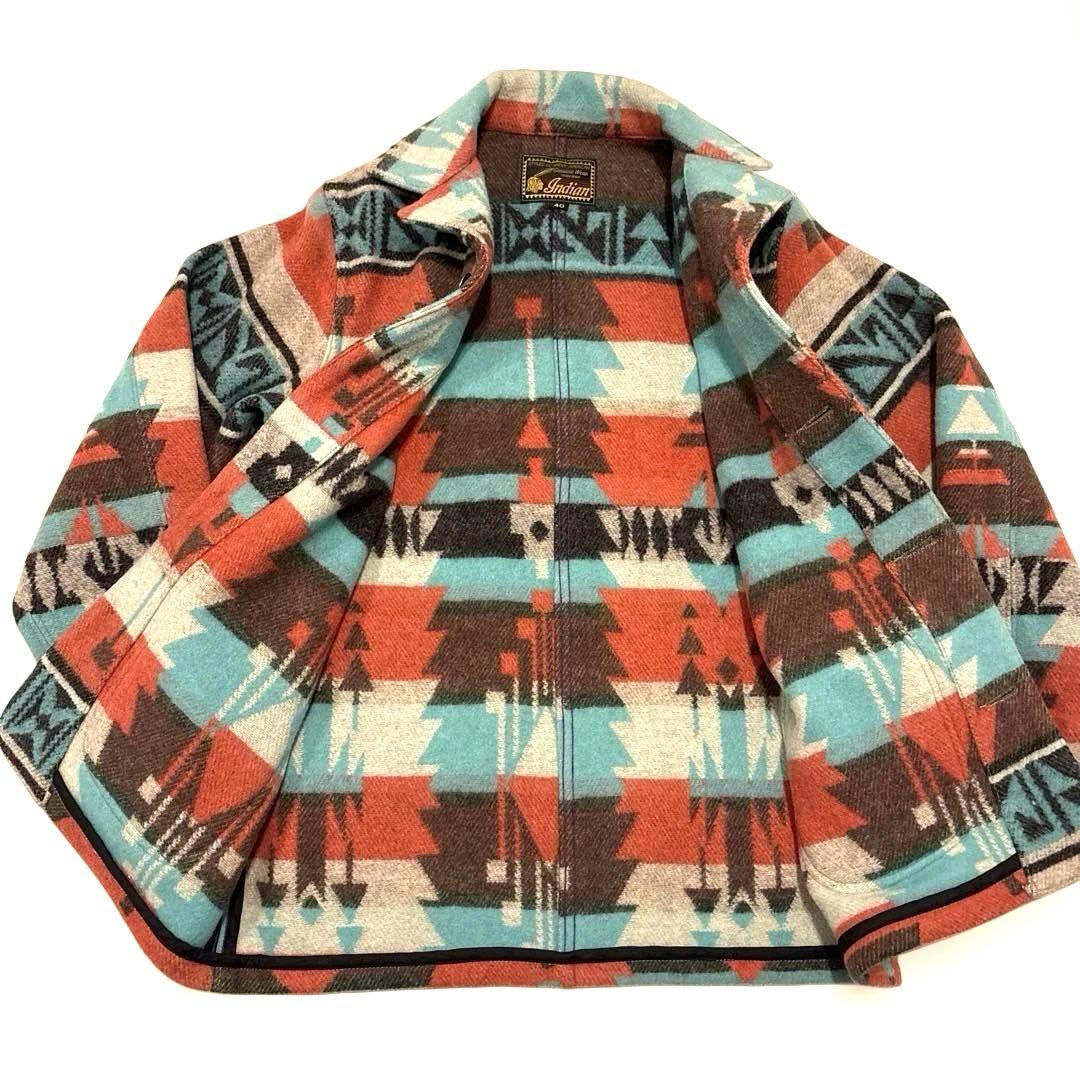 Indian motorcycle チマヨジャケット ネイティブ柄 サイズM